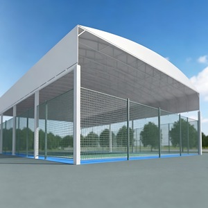 ShadePro Motorized Retractable Canopy Outdoor Waterproof Telescopic Awning Tents with <strong>Track</strong> for Padel Court - Product Image 1