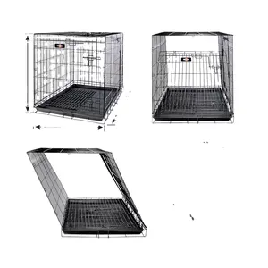 Pet Crates Strong Metal Iron Small Size Stainless Steel Kennels Foldable Dog Cages