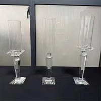 Nouveau design Centres de table pour bougies de mariage Bougeoir conique avec bougeoir personnalisé Hurricane