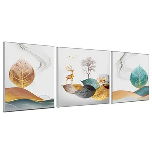 Peinture sur toile de wapiti moderne personnalisée machine d'impression de peinture de décoration de salon maison nouvelle arrivée imprimante