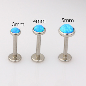 Women Men Lip Piercing Stud Jewelry Stainless Steel Opal <strong>Small</strong> Ear Bone <strong>Nose</strong> <strong>Rings</strong> Girls - Product Image 6