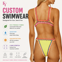Nouveau design/matériel Services OEM Maillot de bain fait main Bikini Vêtements de plage Maillot de bain solide au crochet Maillot de bain sexy pour femmes