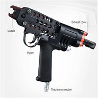 Pistolet à clous pneumatique pour agrafes en C SC7E/SC7C/SC760 pour clôtures en grillage, travaux du bois, bricolage professionnel, acier inoxydable