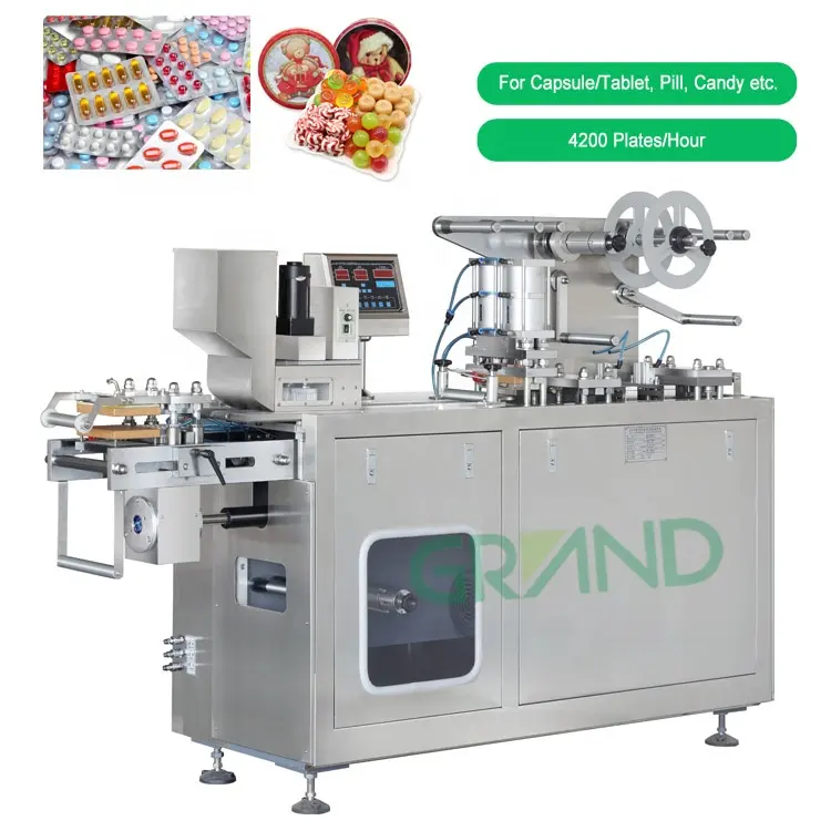 DPP-150 High Speed Flat Plate Softgel Packing Machine Blister Pack Automatic Medicine Tablet Blister Packing Sealing Machine