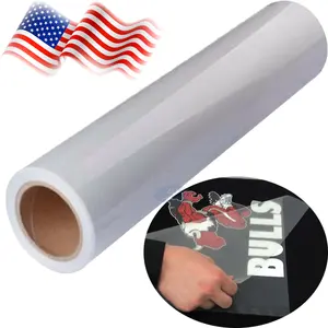 110 Mikron PET Transfer Film Hot Fix Rilis Selotip Perekat Diri Transfer Panas Hotfix Cetak Vinyl untuk Transfer 1 Roll