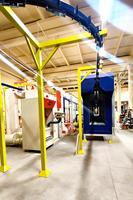Système de prétraitement par pulvérisation haute pression en acier inoxydable pour ligne de revêtement en poudre de composants structurels sur mesure