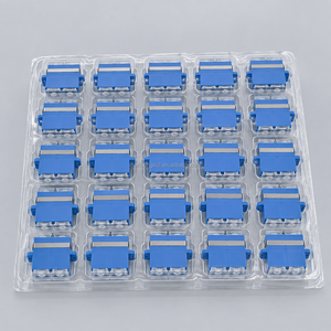Adaptador de Fibra Óptica Dúplex SC/UPC, Acoplador de Brida SC Monomodo con Clip Metálico para Panel de Conexiones ODF FTTH - Product Image 6
