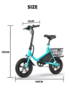 Peso leggero e piccole dimensioni 14 "supporto pneumatici su misura Mini Ebike pieghevole con batteria al litio - Product Image 6