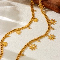 Collar de acero inoxidable de moda Unique Vacation-Style Ocean Series Oil-Dropping Dolphin Pearl Shell Starfish Collar