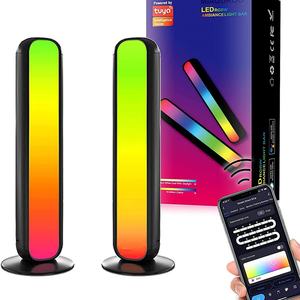 Paquete de 2 Barras de Luz LED Inteligentes RGB con Cambio de Color, Lámpara de Retroiluminación Ambiental con 12 Modos de Escena, Sincronización Musical, Barras de Luz WiFi para TV - Product Image 1