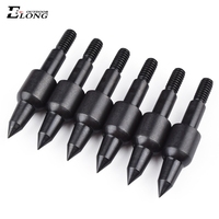 Têtes de flèche de 8.8mm 125 Grain en acier noir Points de pointe de tir à l'arc vissés