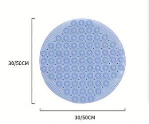 Tapis de salle de bain rond en TPE antidérapant, imperméable, pour baignoire, sol, maison, hôtel, douche, toilettes - Product Image 1