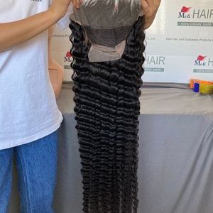 Peluca de Cabello Largo de 32 a 40 Pulgadas, Peluca Frontal de Encaje con Ondas Profundas, Pelucas Personalizadas con Textura de Cabello Popular, Cabello con Ondas Profundas de 34 Pulgadas - Product Image 6