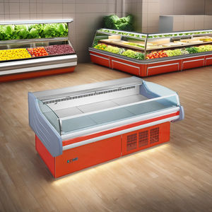 Refroidisseur <span class=keywords><strong>de</strong></span> présentation des aliments <span class=keywords><strong>de</strong></span> supermarché commercial <span class=keywords><strong>de</strong></span> type ouvert <span class=keywords><strong>de</strong></span> 2 mètres Refroidisseur électrique <span class=keywords><strong>de</strong></span> présentation <span class=keywords><strong>de</strong></span> la viande Équipement <span class=keywords><strong>de</strong></span> réfrigération utilisé - Product Image 2
