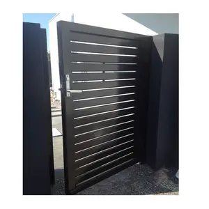 Gepoedercoat Entree Aluminium Loopbrug Gate Aluminium Slat Hekwerk Gate