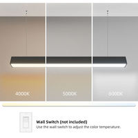 Luminaire suspendu LED linéaire de 1200 mm (4 pieds) 36W 40W pour plafond, idéal pour les supermarchés, les magasins, les bureaux