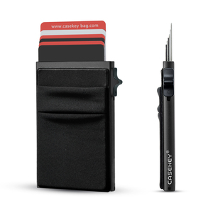 2025 New Arrival <b>RFID</b> Blocking Anti-theft Pop up Card Holder Billetera Hombre Ultra-thin Slim Minimalist Smart <b>Wallet</b> <b>for</b> <b>Men</b> - Product Image 1