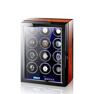 EDELAGO - Remontoir de montre automatique de luxe avec moteur Mabuchi, écran tactile, télécommande dans un coffret en bois de protection - Product Image 1