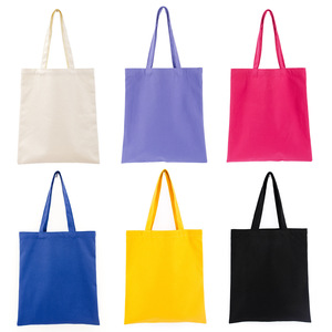 Square Bags Custom Canvas Tote Bag White Eco Friendly Printed Logo Casual Style General Packaging - Product Image 5