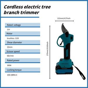 Tondeuse à branches électrique sans fil à moteur sans balais, performances durables, faible entretien, pour utilisation en jardin - Product Image 5