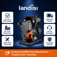 Pompa Booster Otomatis Start Stop Self-Priming 1.5 HP untuk Pemanas Air, Pompa Air Sumur, Motor Stepper, Impeller Kuningan, Bersih