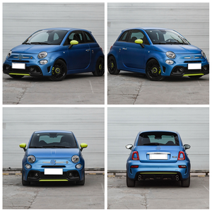 Pour <span class=keywords><strong>Fiat</strong></span> <span class=keywords><strong>500</strong></span> 2015-2025, mise à niveau vers le style de kit carrosserie Abarth, pare-chocs avant rouge en plastique - Product Image 6