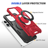 Pour IPhone 17 Pro coque de téléphone anti-choc prend en charge la charge sans fil pour la protection de l'appareil photo IPhone 17 Plus