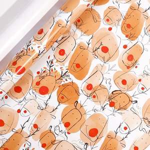 Custom Disposable Coated Silicone Virgin Gift Wrapping Paper 43x300cm <b>Christmas</b> Wrapping Paper - Product Image 3