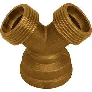 Y-CONNECTOR 3/4ทองเหลืองสีเหลืองที่ใช้สำหรับชิ้นส่วนเครื่องจักรก่อสร้าง - Product Image 1