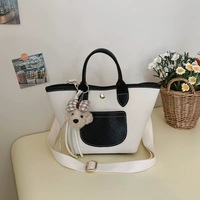 Tas Selempang Kulit Berkapasitas Besar yang Stylish dengan Tali Bahu yang Dapat Dilepas dan Disesuaikan, Tas Tote Wanita untuk Perjalanan dan Belanja