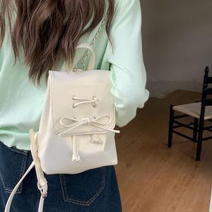 Mochila Estilo Ballet con Lazo para Mujer, Correa de Cadena Rosa, Ligera, para Uso Diario, Verano 2024 - Product Image 5