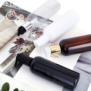 ขวดพลาสติกใส PET ขนาด 8 ออนซ์ 250 มล. สำหรับบรรจุภัณฑ์เครื่องสำอาง แชมพู ครีม พร้อมฝาปิดแบบพลิกสีทอง เงิน ดำ ขาว และฝาแบบดิสก์ - Product Image 6