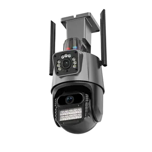 6MP ICSEE kablosuz kamera Zoom RJ45 Port güvenlik kamera 360 derece IP66 su geçirmez IP ağ WIFI AI PTZ kablosuz WIFI kamera