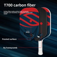 Raquette de pickleball en fibre de carbone T700, 16 mm, pressée à chaud, légère, 41,5 x 18,8 cm, 227 g, pour hommes et femmes