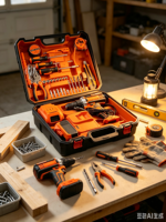 Ensemble de perceuse sans fil multifonctionnelle CAMPEGGI DMG2015 OEM, batterie au lithium, boîte à outils en plastique, pour l'entretien domestique, garantie 1 an