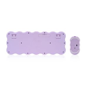 Clavier et souris sans fil ergonomiques ultra-minces 2,4 G à 102 touches, colorés, pour le bureau, la maison, les jeux, périphériques informatiques - Product Image 6