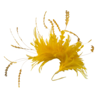 Chapellerie fournitures sinamay chapeau décoration plume d'oie fleur montage avec fil accessoire