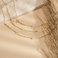 Collier personnalisé multi-noms pour maman, 1 à 4 noms personnalisés, plaqué or 18 carats, colliers pendentifs personnalisés avec les noms de la famille, colliers tendance