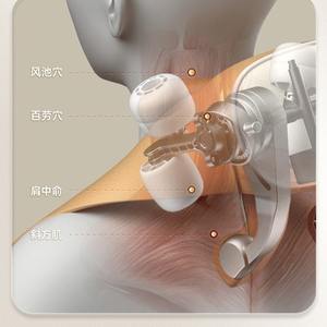 Masajeador de cuello Sapphire para cuello, hombros, espalda, cintura, recargable por USB, modelo de lujo marrón para uso doméstico BP PJ01M - Product Image 3