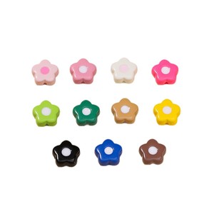 Perles acryliques en forme de fleur, petites, pour la fabrication de bijoux DIY, accessoires pour bracelets, vente en gros - Product Image 5