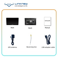 Radio de coche 2DIN con WiFi, pantalla táctil, GPS, estéreo multimedia, unidad principal Android para coche, compatible con cámara trasera 1080P