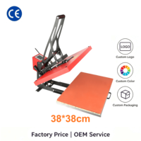 Presse à Chaud Électromagnétique AIBA 38x38cm 40x60cm avec Plateforme à Tiroir Automatique pour Impression par Sublimation sur T-shirts