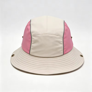 OEM Embroidery Logo Color Block Quick Dry UV Protection Adjustable Bucket Hat for Outdoor Fishing &amp; Hiking - Product Image 3