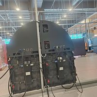 Écran LED créatif d'extérieur P1.9 en forme semi-circulaire, haute luminosité, mur vidéo LED de location pour événements et publicité