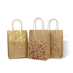 Promotional Custom Logo Printed Recycled Cheap shopper paper bag for take away fast food/clothes/skincare product