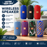 Speaker BT Portabel TG117 Cetak Logo Kustom, Loudspeaker Berkualitas Tinggi untuk Luar & Dalam Ruangan, Speaker Nirkabel USB Promosi & Iklan