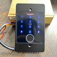 Sistema de Control de Acceso Oculto Tuya IP66 Impermeable DC12V con Teclado Táctil de Aleación de Zinc, Huella Dactilar Biométrica y Lector de Tarjetas de 125kHz