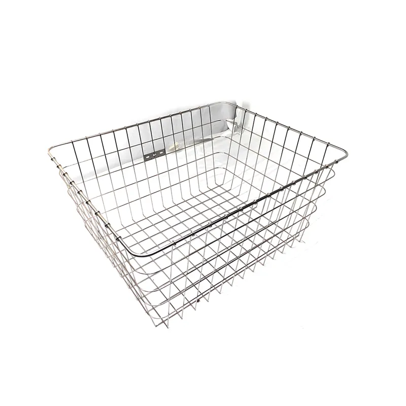 Rectangle Stainless Steel Bread Basket Rectangle Clothing Metal Storage Basket