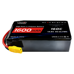 4S HV FPV 리포 배터리 1500mAh 1600mAh 1700mAh 14.8V 160C XT60 플러그 6S 12S 드론용 배터리 고C율 고밀도 - Product Image 2