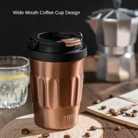 Flacons sous vide Bouteilles d'eau 400ml 500ml Tasse isolée en acier inoxydable 304 Gobelet de voiture d'origine Tasse à café froide et chaude
